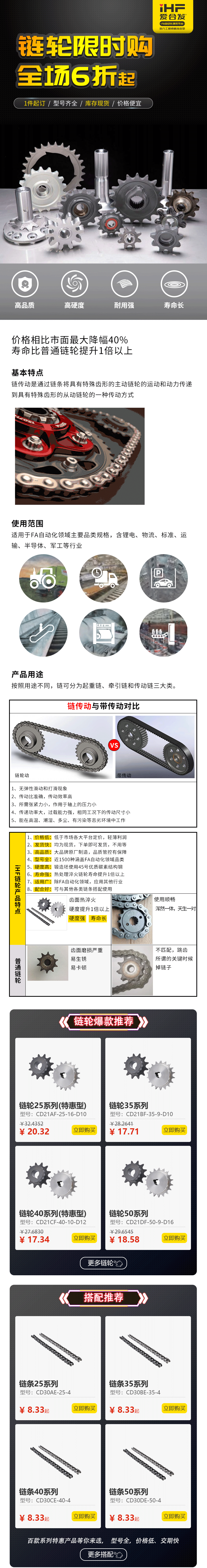特惠現貨：鏈輪鏈條，成套搭配省錢耐用！